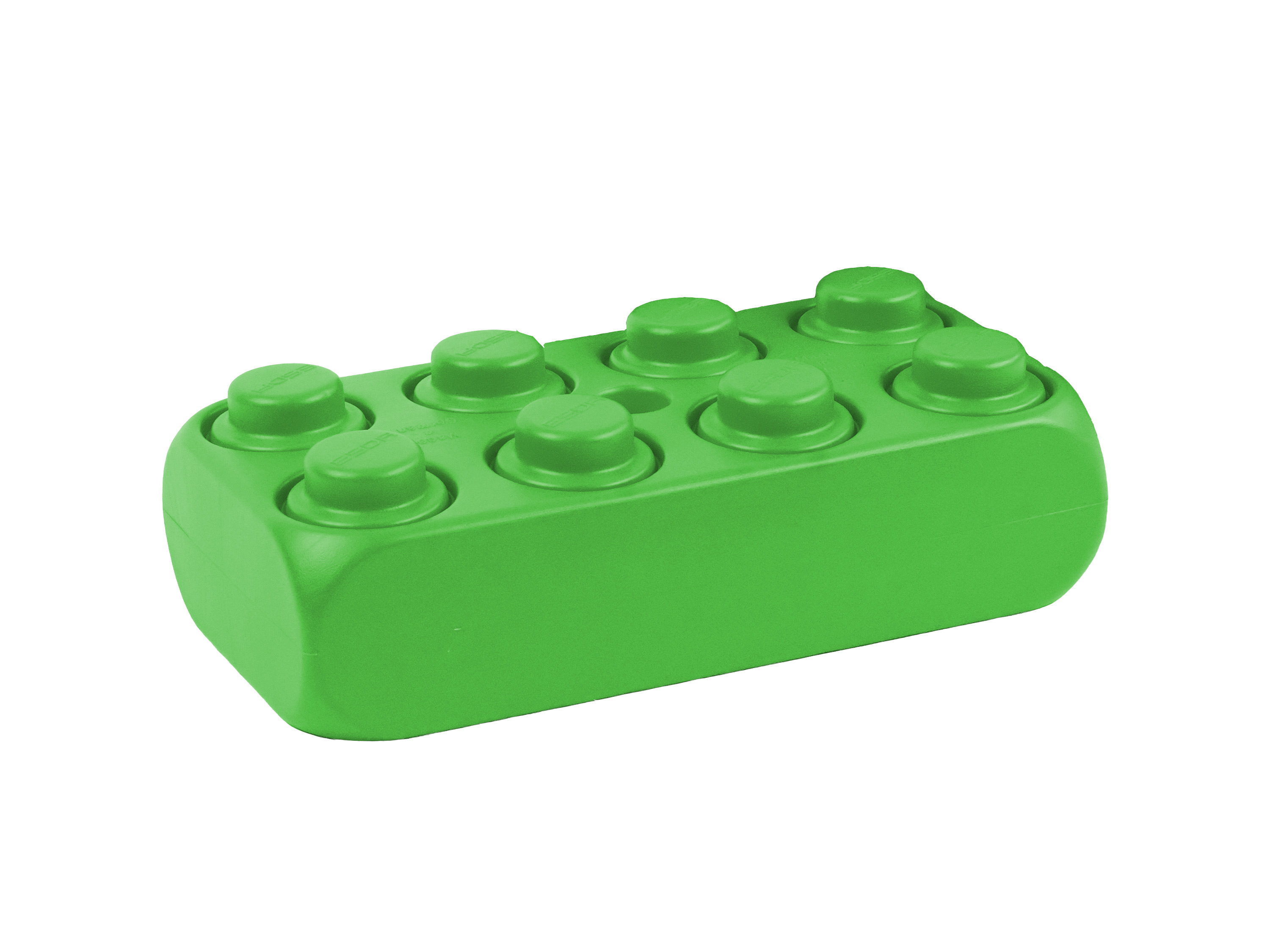 XXL Spielbaustein achter Schrägansicht grün