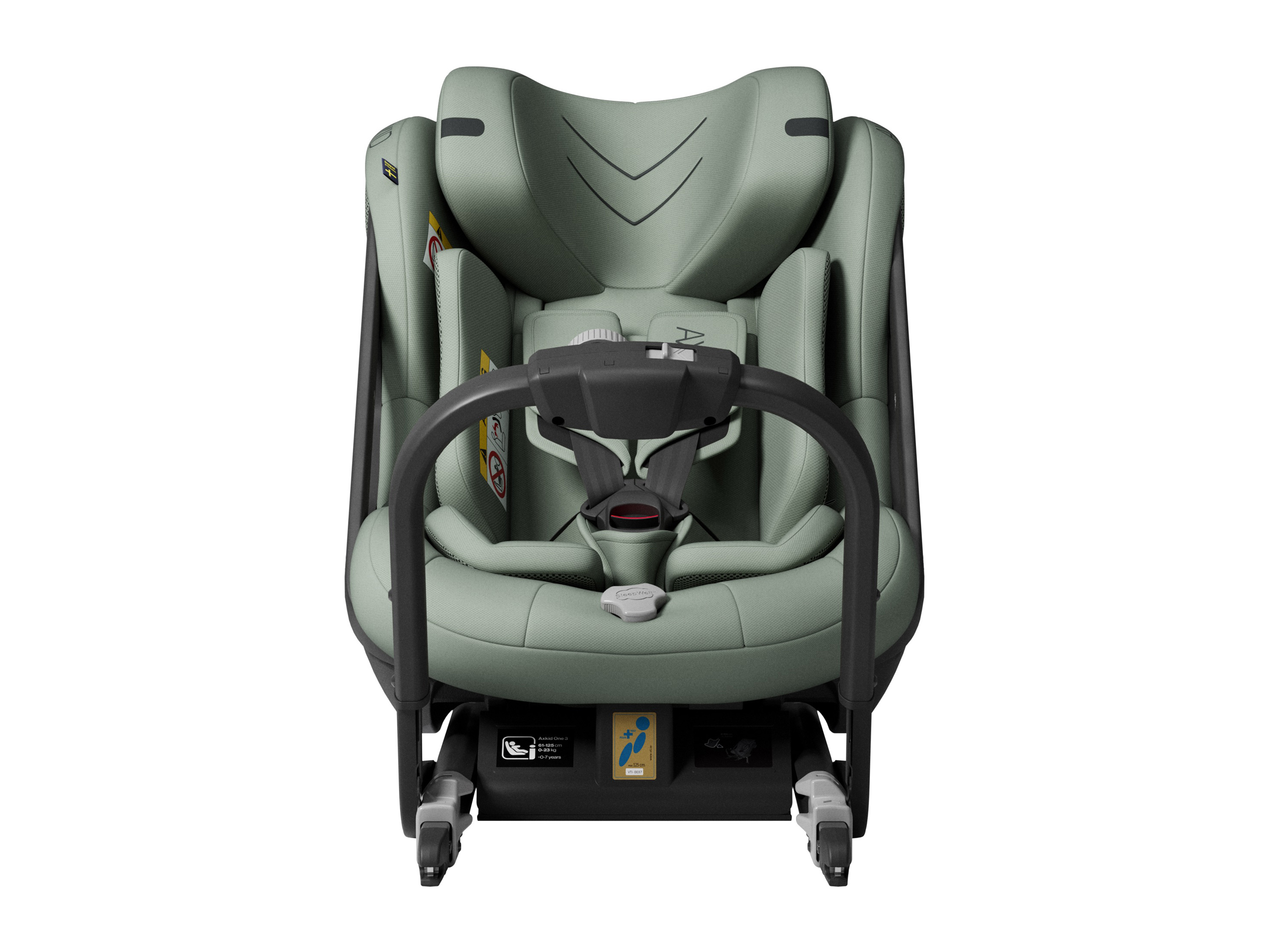 image Kindersitz One 3 in Nordic Bloom Green Frontansicht