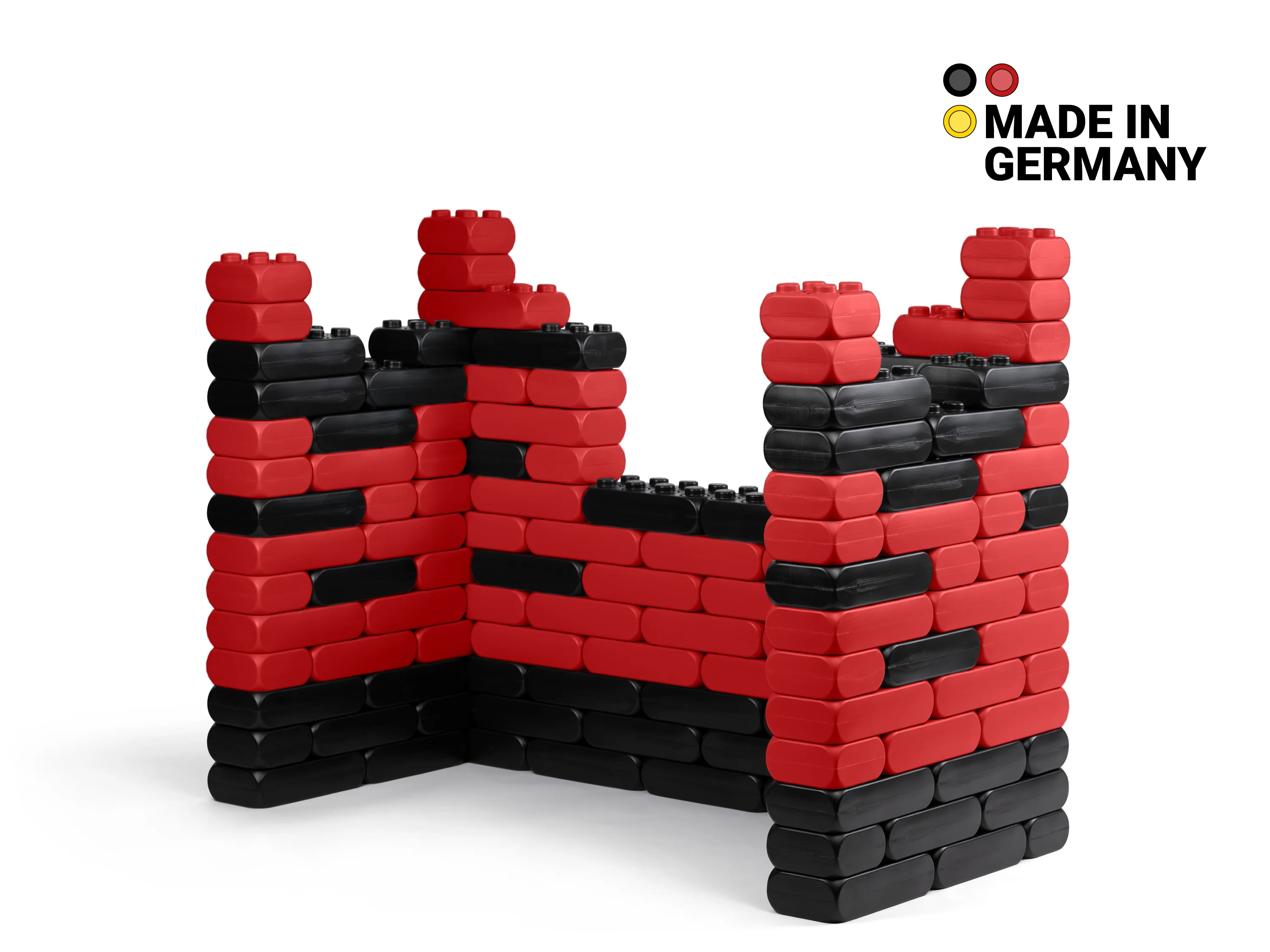 XXL-Funblocks Ritterburg Rot - Schwarz