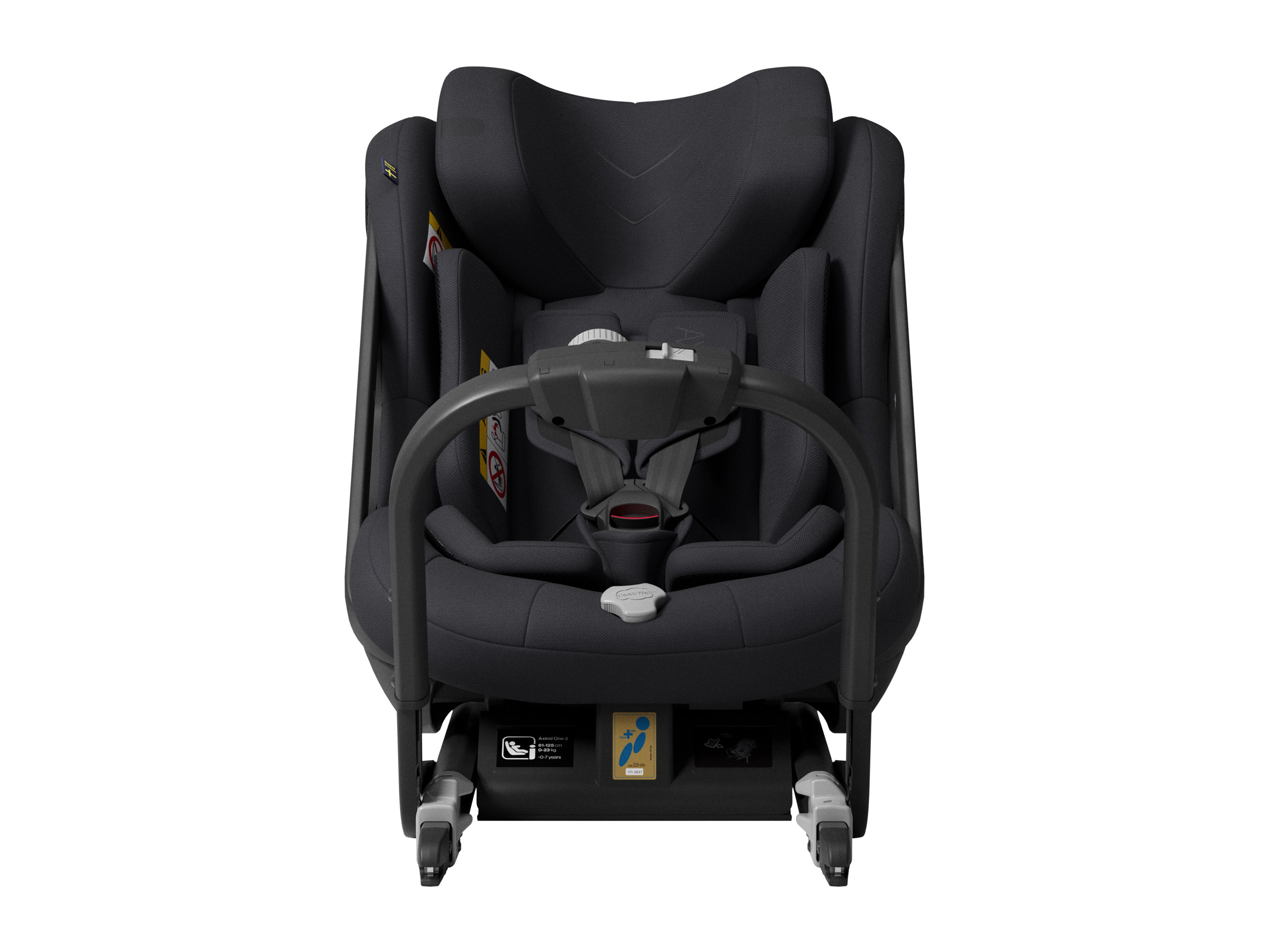 image Kindersitz One 3 in Coastal Storm Black Frontansicht