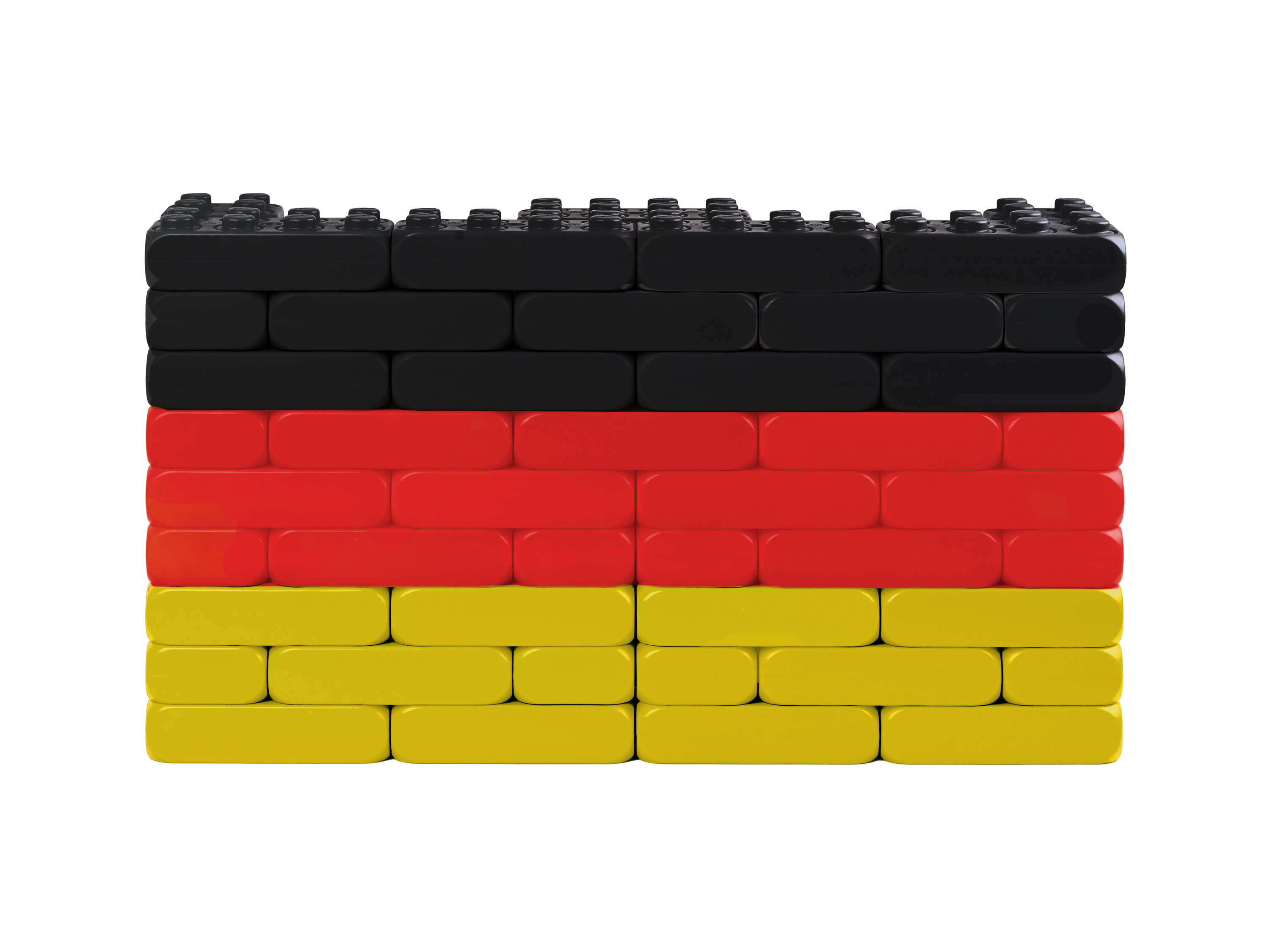 image XXL Spielbausteine Flaggen-Set Frontansicht