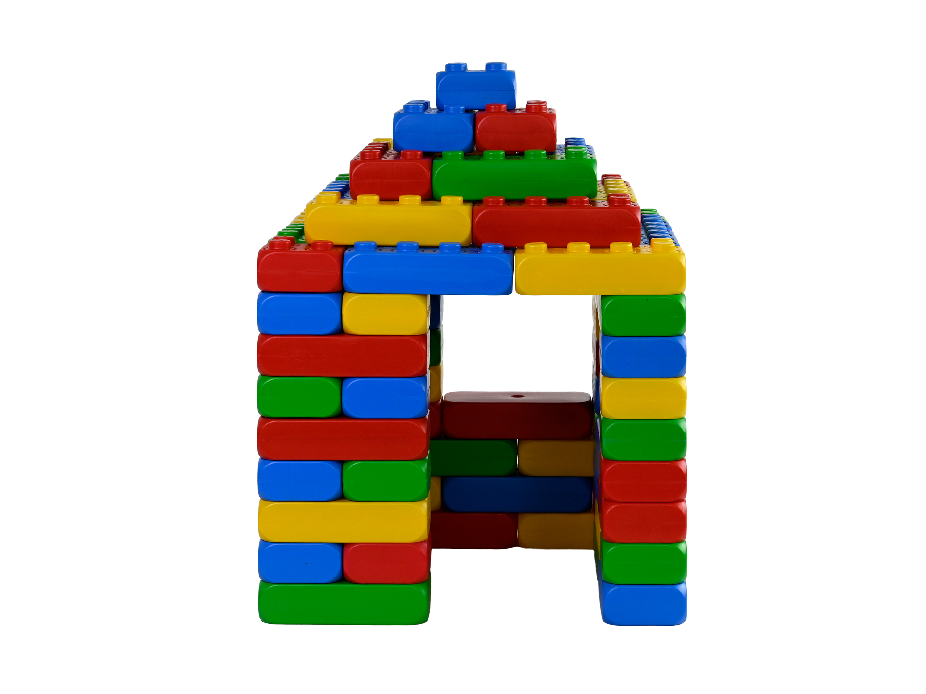 Villa Kunterbunt Aufbaubeispiel Haus Frontansicht