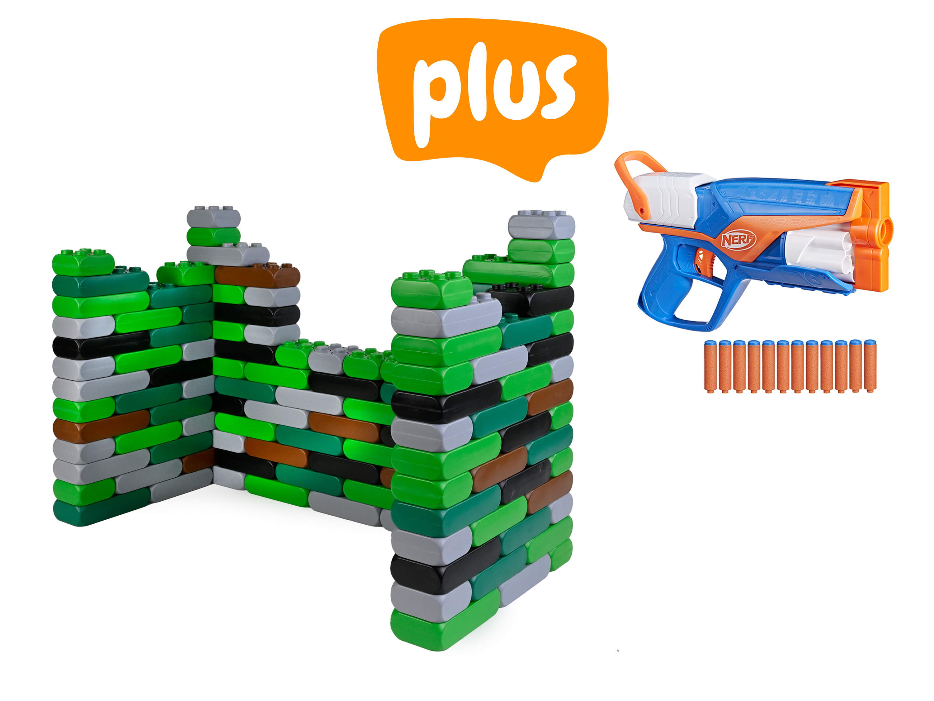 XXL-Funblocks Ritterburg Camouflage + Nerf N Series Agility