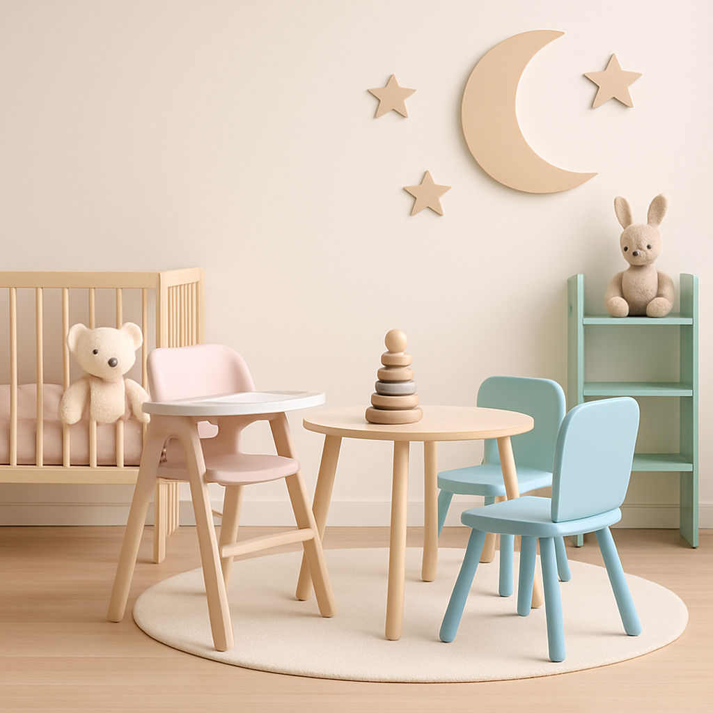 Qualitative Hochwertige Kindermöbel zum Teil aus Kiri-Holz