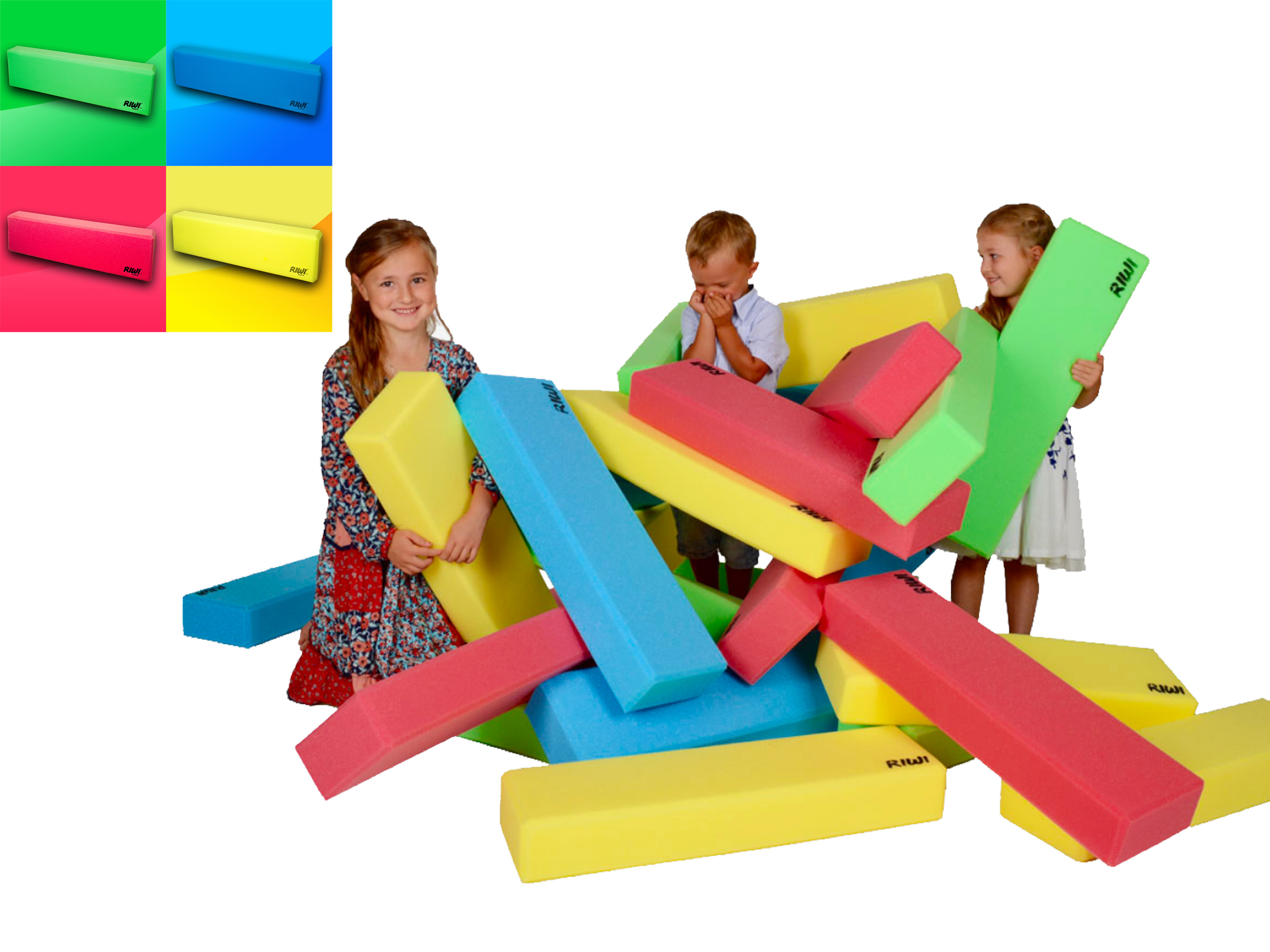 XXL Schaumstoff Spielbausteine mit Kindern