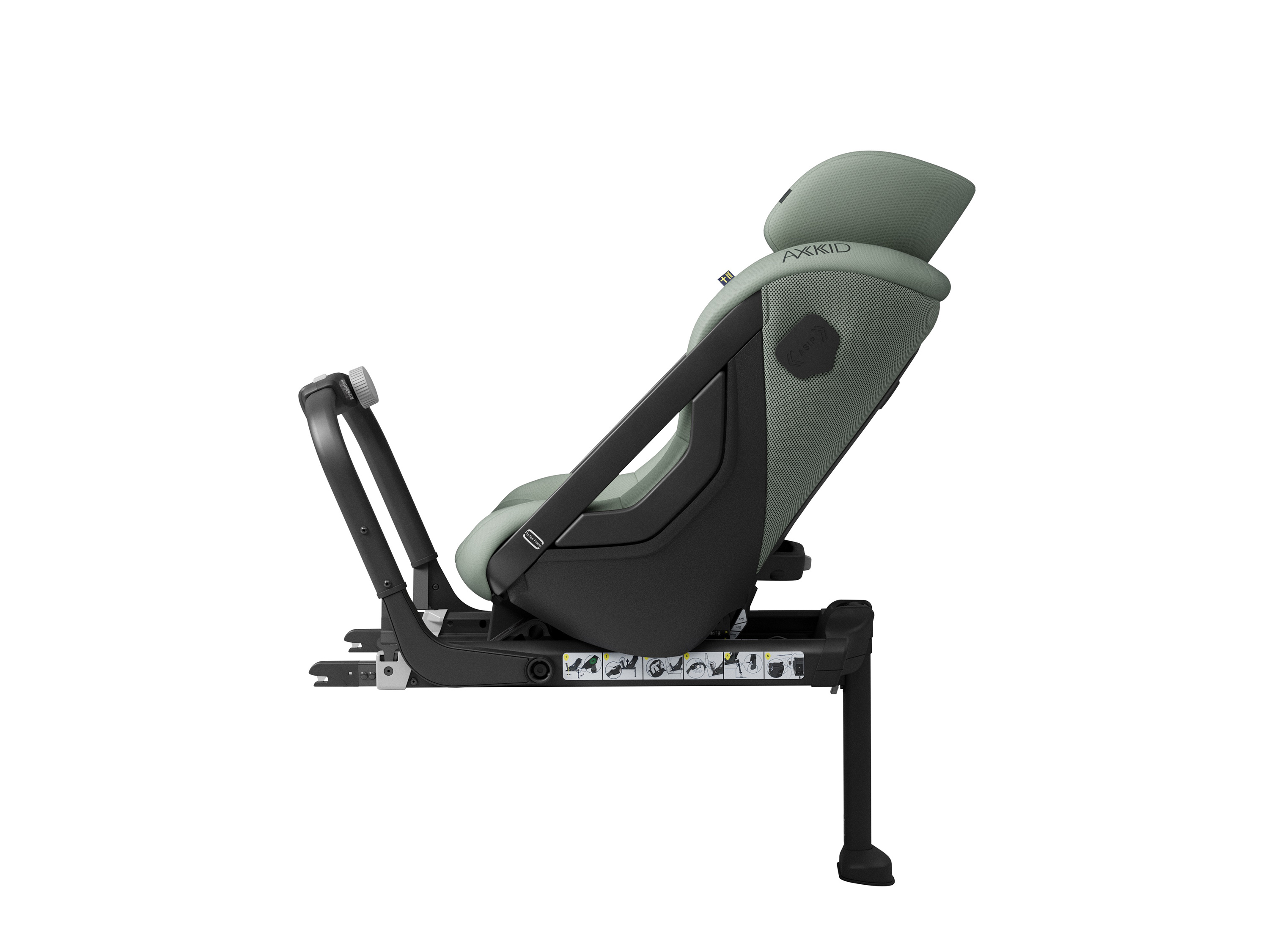 image Kindersitz One 3 in Nordic Bloom Green Seitenansicht