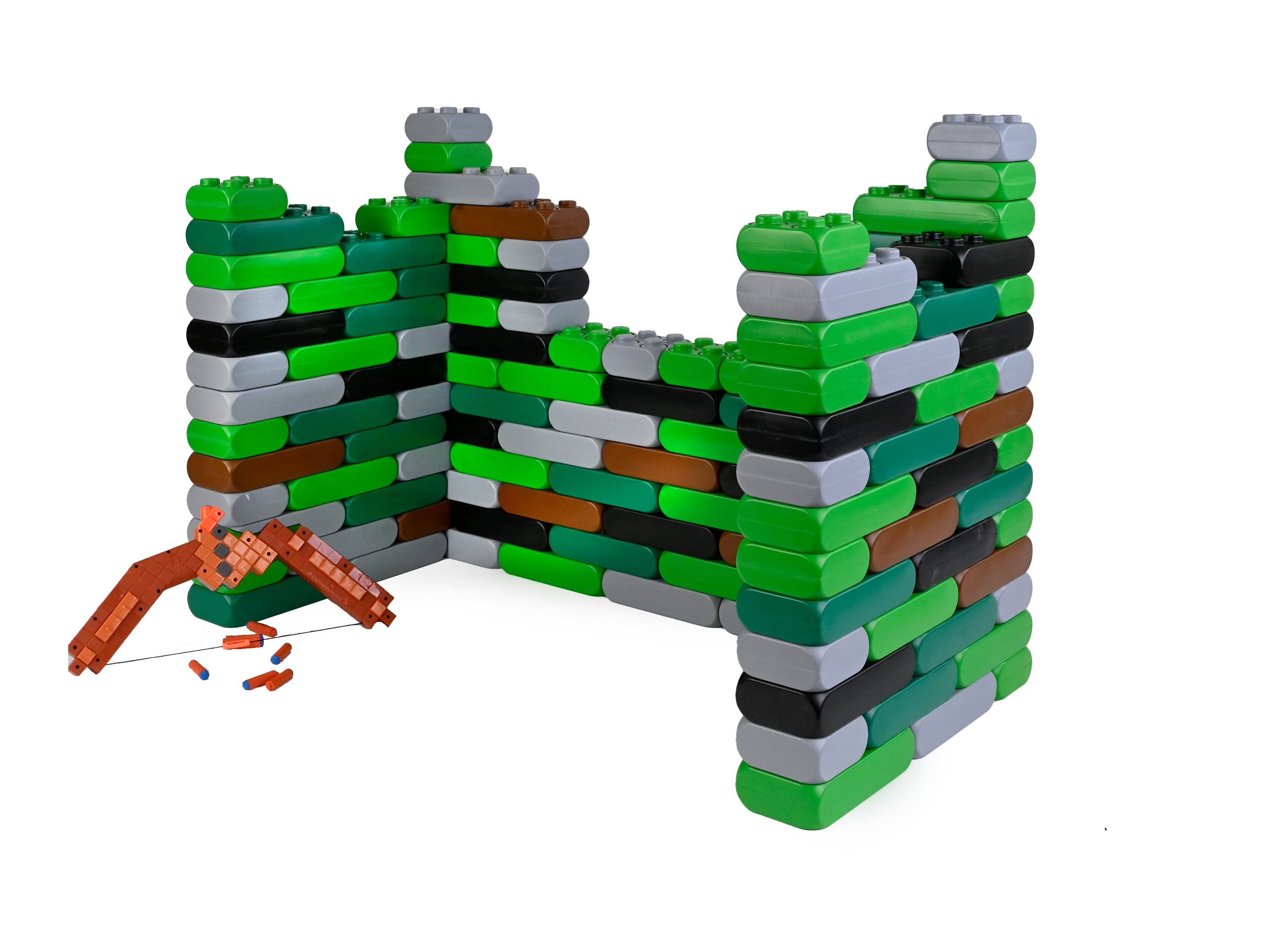 Ritterburg Camouflage mit Minecraft Bogen