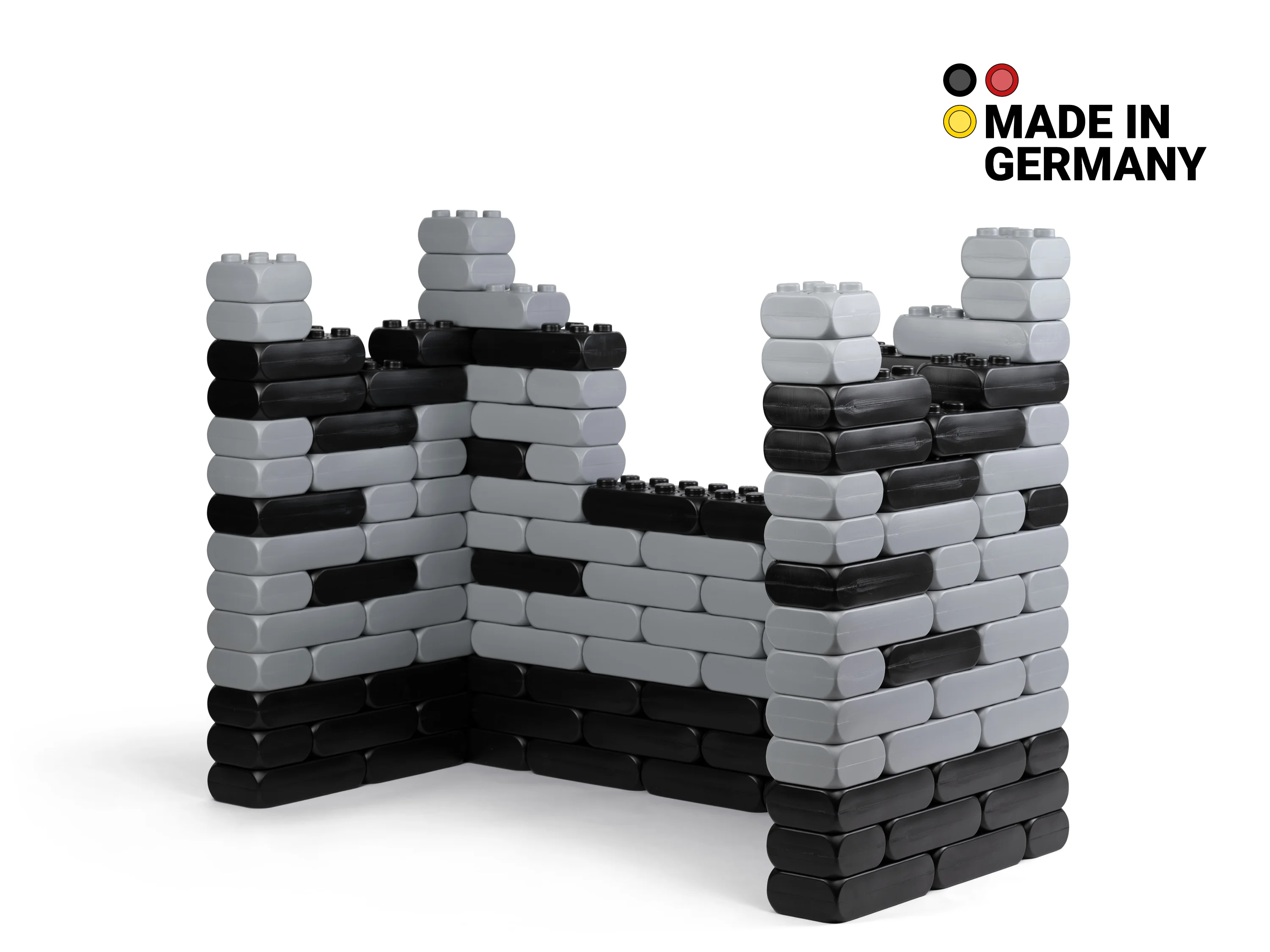 XXL-Funblocks Ritterburg Grau - Schwarz XXL-Funblocks Ritterburg Grau - Schwarz