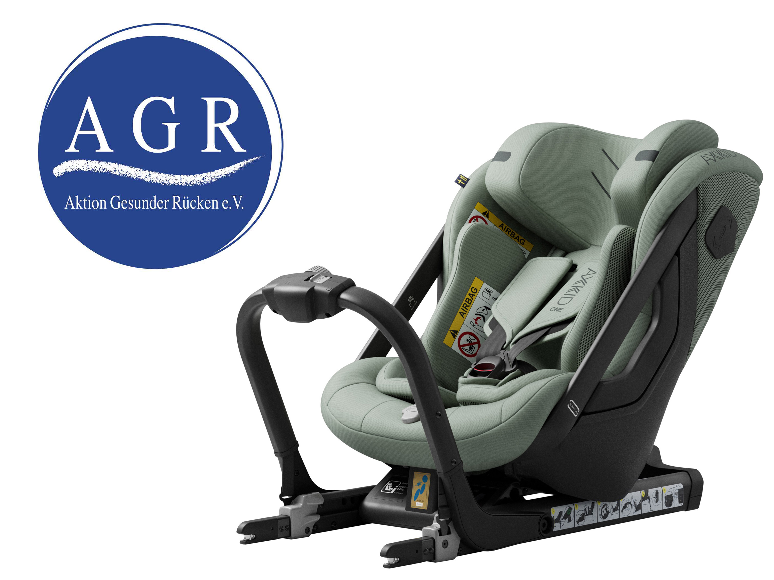 AXKID One 3 – Nordic Bloom Green AGR Zertifizierung - Aktion gesunder Rücken