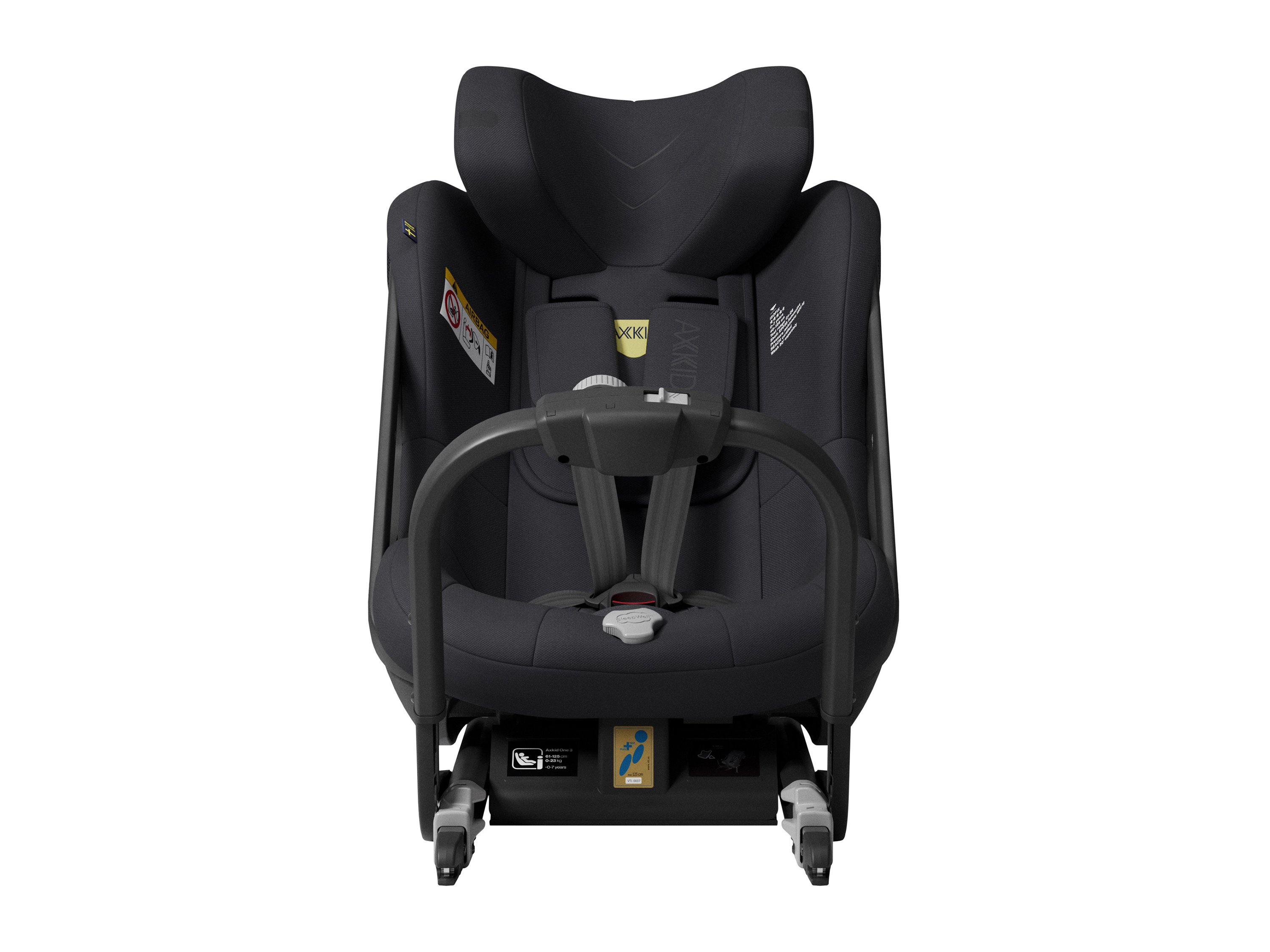 image Kindersitz One 3 in Coastal Storm Black Frontansicht